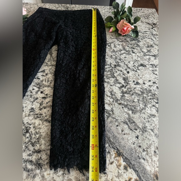 J. Crew Easy Pant with Lace Cropped Hem Women’s Size 4 With 24.5” Inseam GUC - Picture 10 of 16